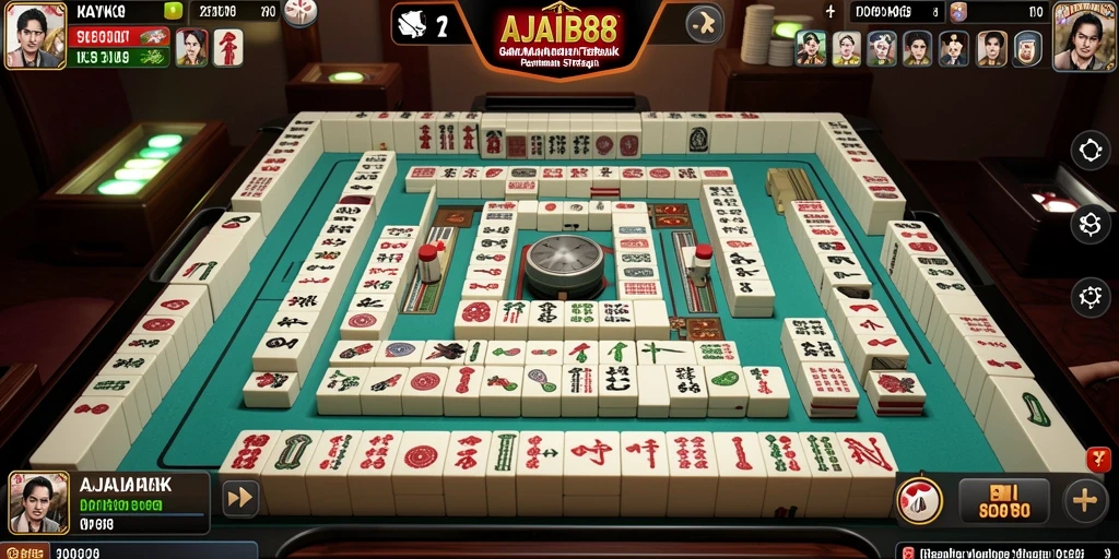 Tangkapan layar AJAIB88 menunjukkan gameplay seru Mahjong.