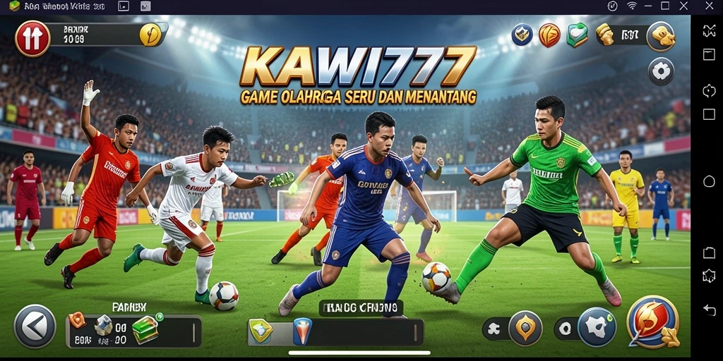 Tampilan gameplay seru dalam KAWI777 dengan aksi olahraga yang mendebarkan.