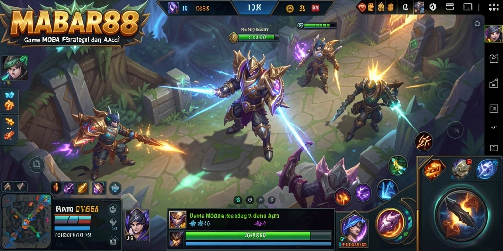 Tampilan gameplay MABAR88 yang seru dan penuh aksi.
