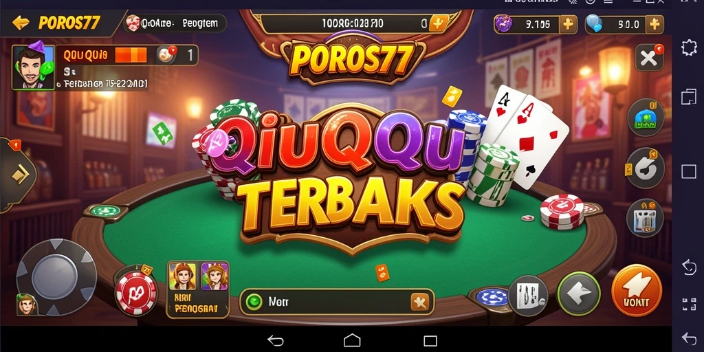 Screenshot POROS77 menampilkan gameplay QiuQiu yang seru dan interaktif.