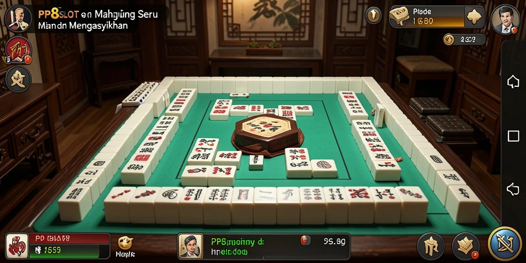 Screenshot gameplay PP8SLOT menampilkan keseruan permainan Mahjong.