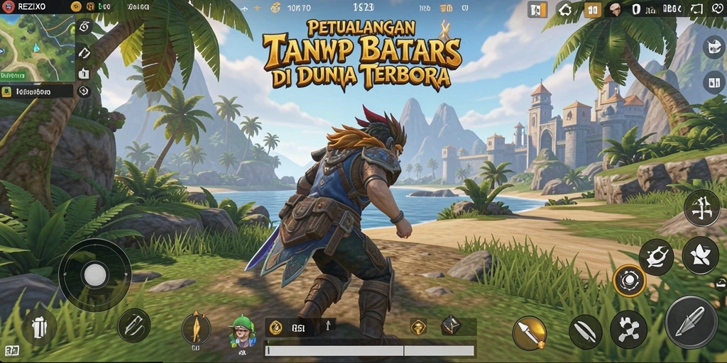 Tampilan gameplay Open World di REZIXO yang menakjubkan dan mendalam.