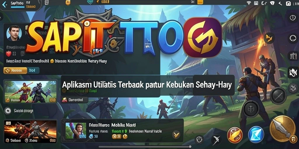 Screenshot SAPITOTO menampilkan antarmuka yang intuitif dan fitur utilitas lengkap.