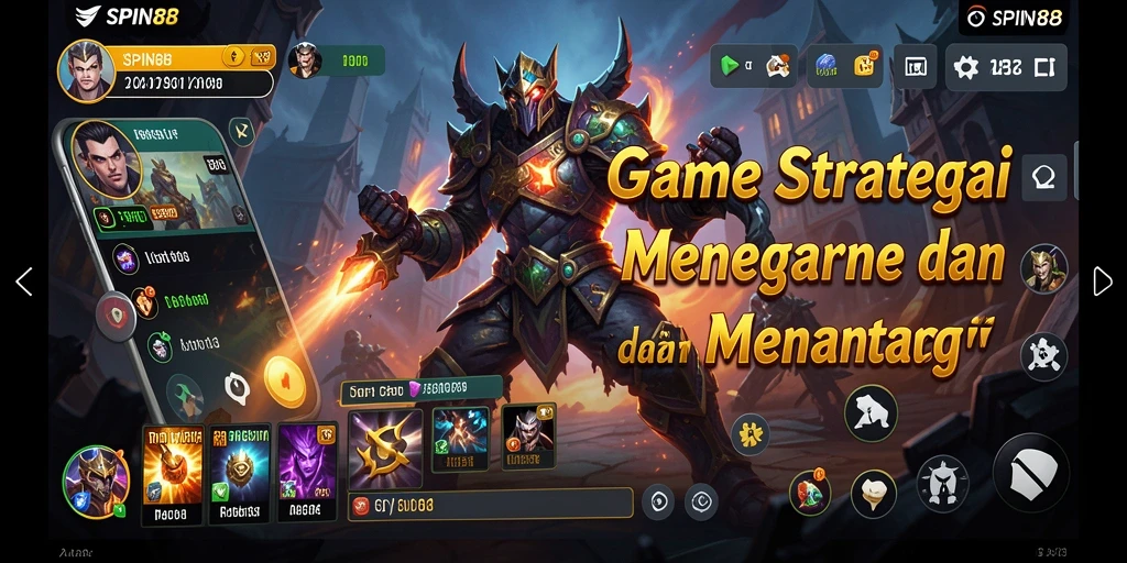 Tampilan gameplay SPIN88 yang menantang dan strategis.